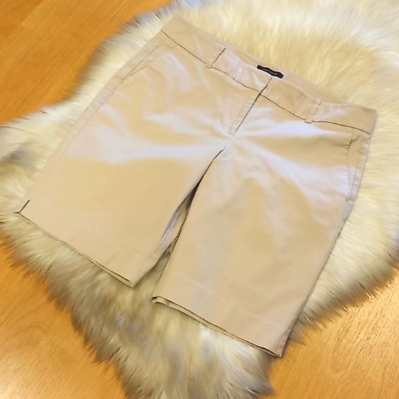 Ann Taylor Devin Fit Tan Walking Shorts-#1516 - Picture 6 of 10